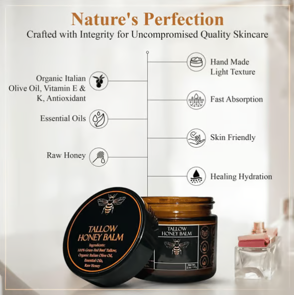 Tallow Honey Balm – Natural care for radiant skin